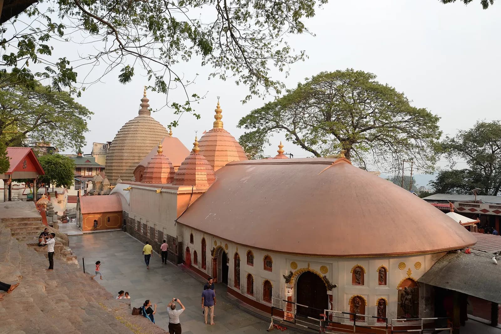 Beehive-shaped shikhara of the Kamakhya Temple on Nilachal Hill, Guwahati