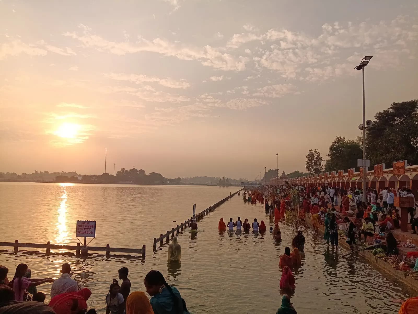 Brahma Sarovar, the vast sacred tank at Kurukshetra in Haryana