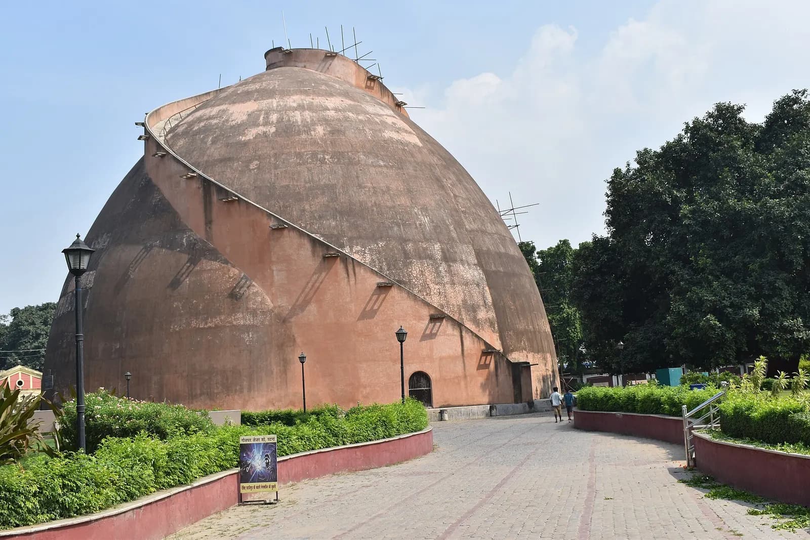 The Golghar, the beehive-shaped brick granary of 1786 that stands above the Ganga in Patna