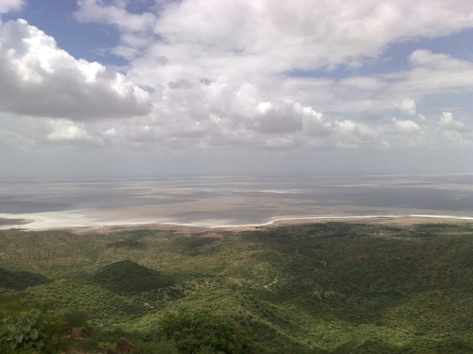 The white salt crust of the Great Rann of Kutch, setting for the winter-long Rann Utsav