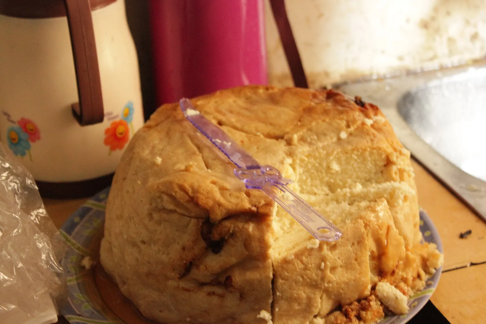 A caramelised wedge of Odia chhena poda