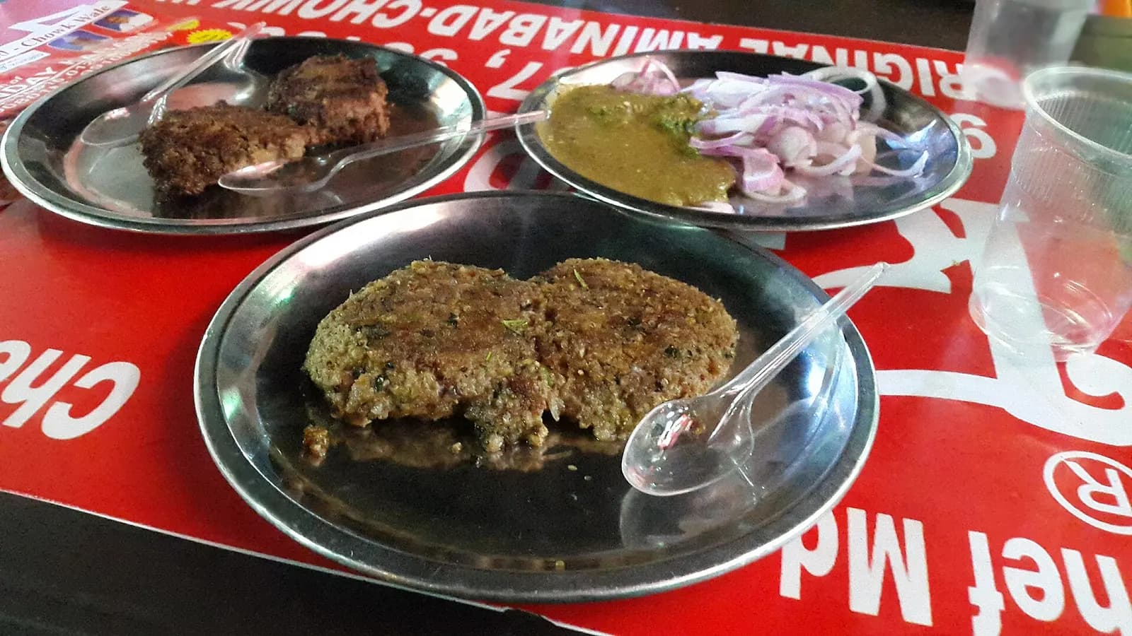 Lucknow galouti kebabs served with paratha