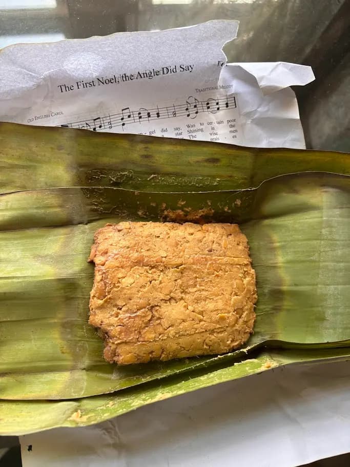 Akhuni, the Naga fermented soybean cooked with smoked pork
