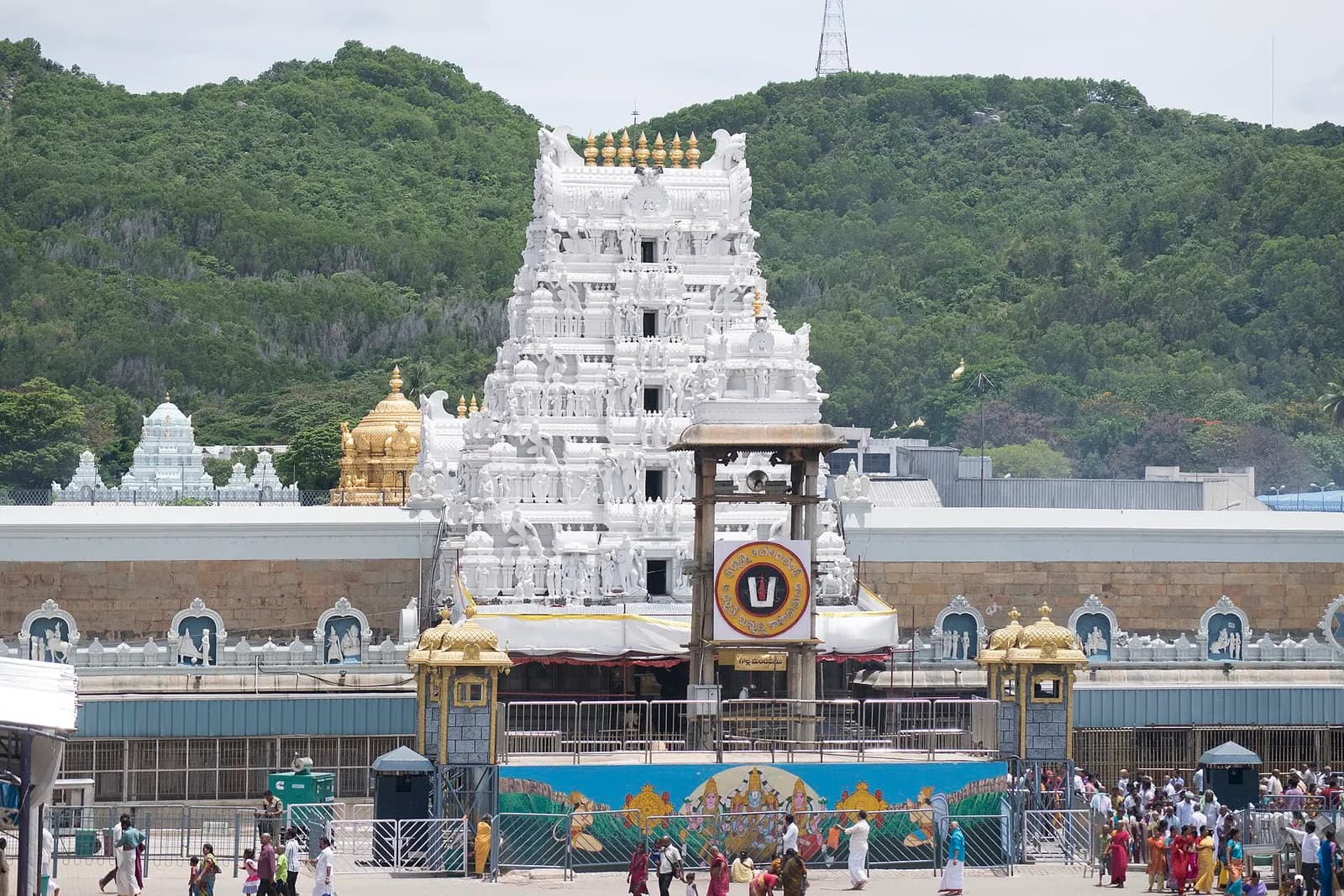 The Tirumala temple town spread across the Seshachalam hills in Andhra Pradesh