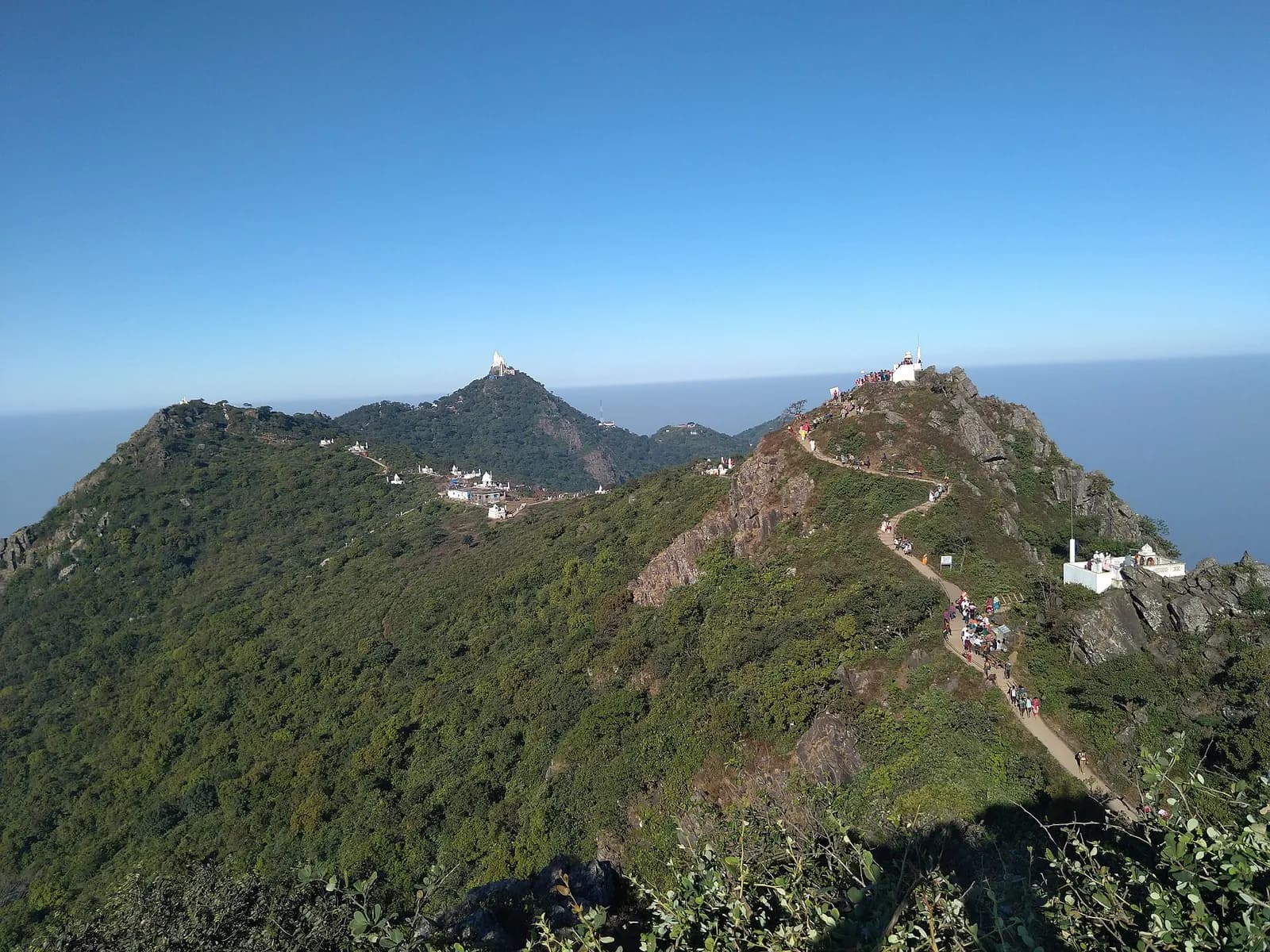 The forested ridge of Shikharji on Parasnath Hill, Jharkhand